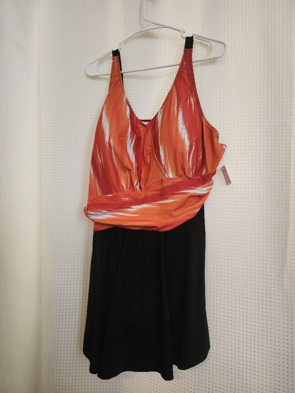 BEAUTIFUL SWIM DRESSS BLACK/ORANGE - NWOT - 2-3X